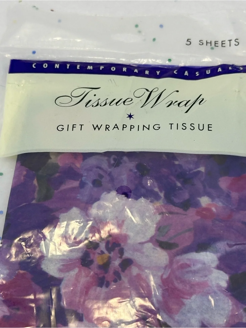 5 Sheets Vintage Gift Wrapping Tissue